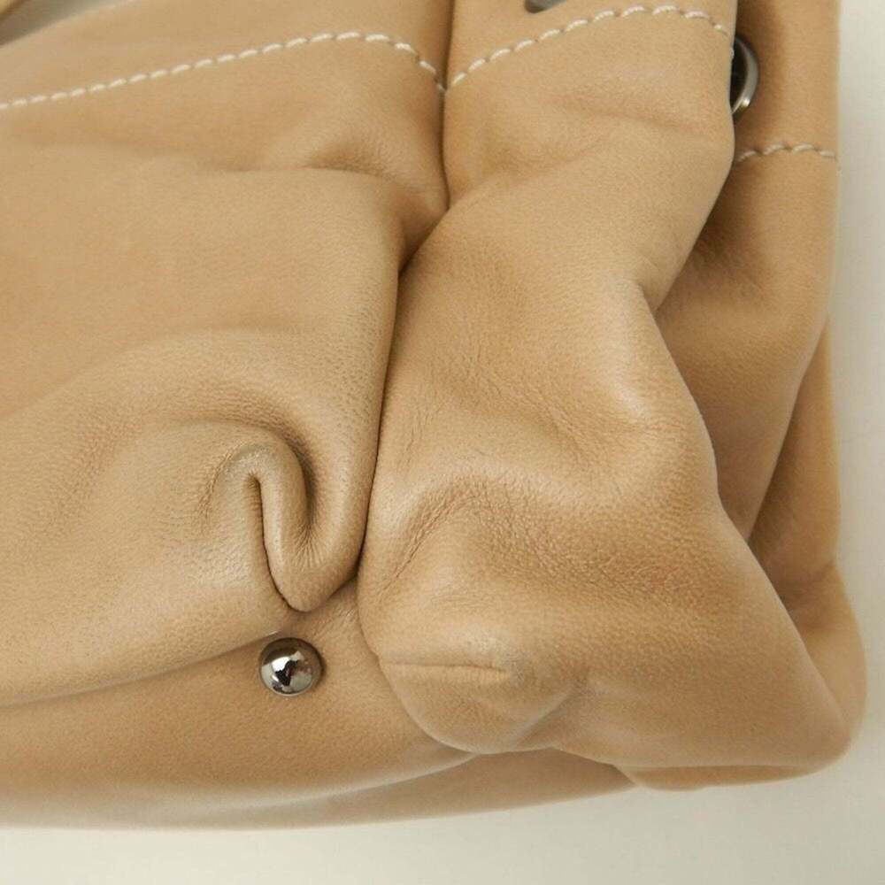 CHANEL Cream Lambskin Leather Shoulder Bag - Picture 15 of 16